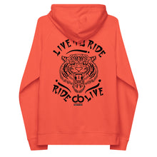 Lade das Bild in den Galerie-Viewer, "LiVE to RiDE" Tiger Bio-Hoodie