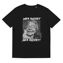 Lade das Bild in den Galerie-Viewer, "WER RASET DER ROSET" Bio-Baumwoll-T-Shirt
