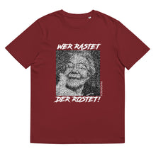 Lade das Bild in den Galerie-Viewer, "WER RASET DER ROSET" Bio-Baumwoll-T-Shirt