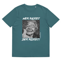 Lade das Bild in den Galerie-Viewer, "WER RASET DER ROSET" Bio-Baumwoll-T-Shirt